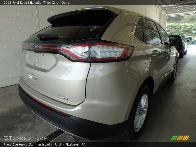 White Gold / Dune 2018 Ford Edge SEL AWD