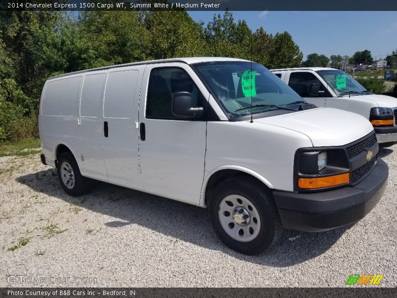 Summit White / Medium Pewter 2014 Chevrolet Express 1500 Cargo WT