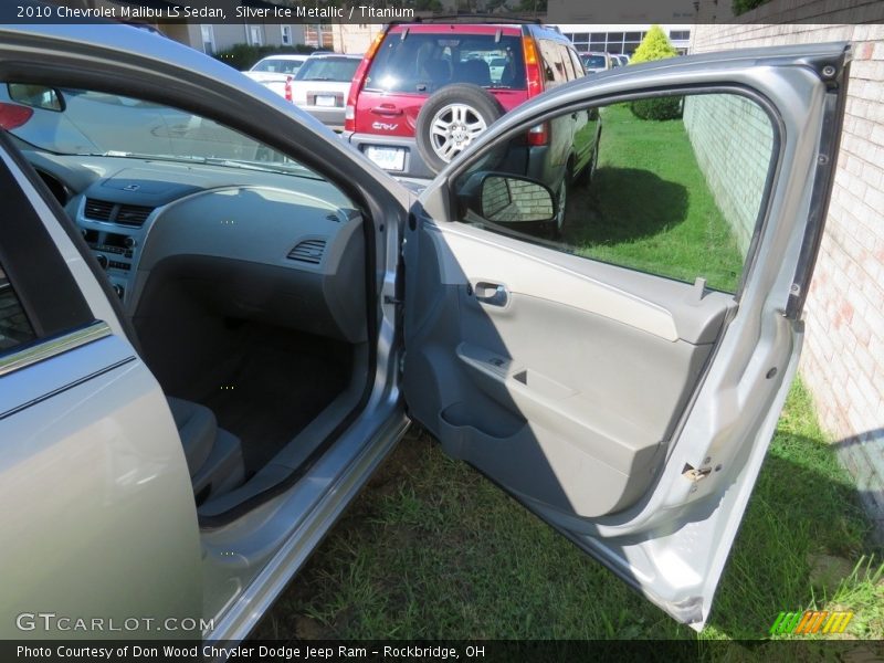Silver Ice Metallic / Titanium 2010 Chevrolet Malibu LS Sedan
