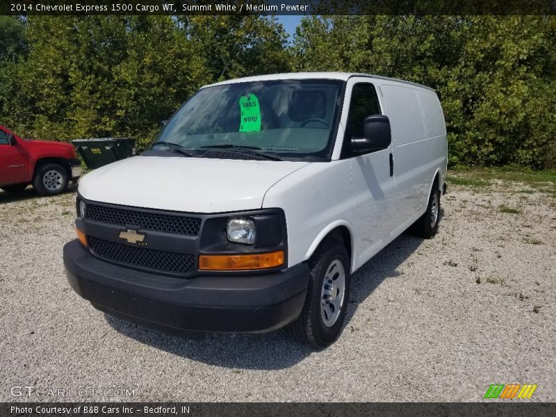 Summit White / Medium Pewter 2014 Chevrolet Express 1500 Cargo WT