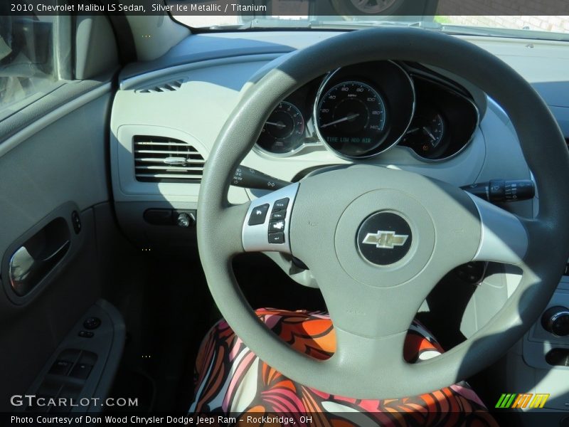 Silver Ice Metallic / Titanium 2010 Chevrolet Malibu LS Sedan