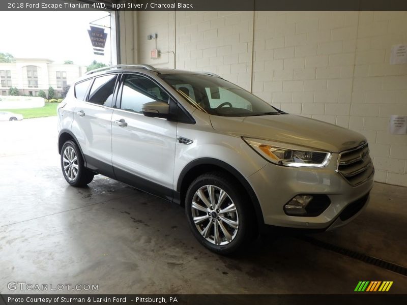 Ingot Silver / Charcoal Black 2018 Ford Escape Titanium 4WD