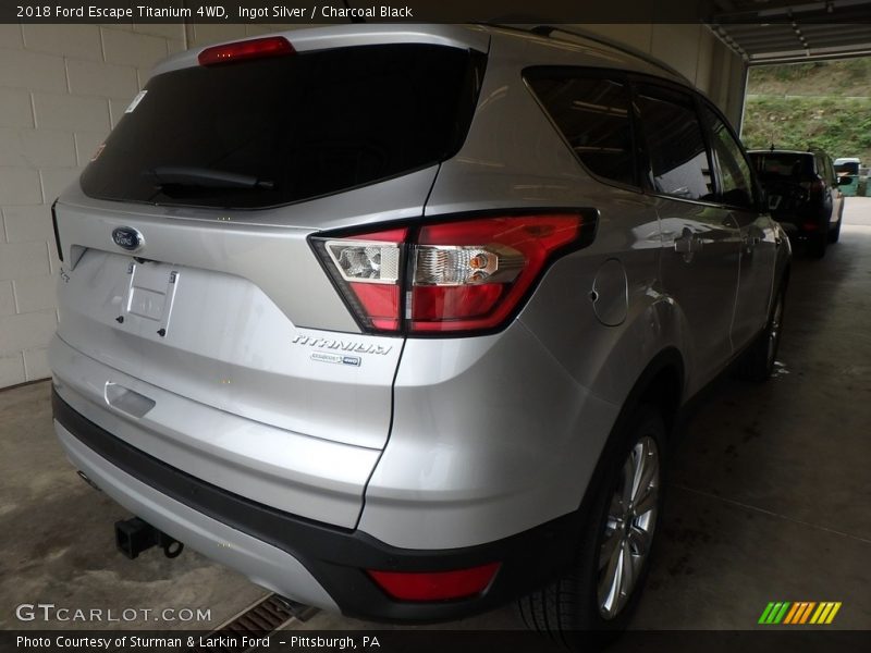 Ingot Silver / Charcoal Black 2018 Ford Escape Titanium 4WD