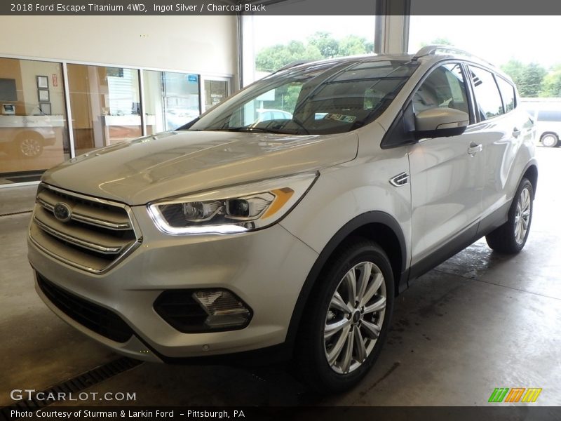 Ingot Silver / Charcoal Black 2018 Ford Escape Titanium 4WD