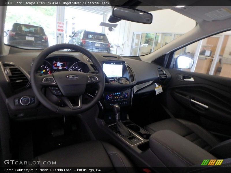 Ingot Silver / Charcoal Black 2018 Ford Escape Titanium 4WD