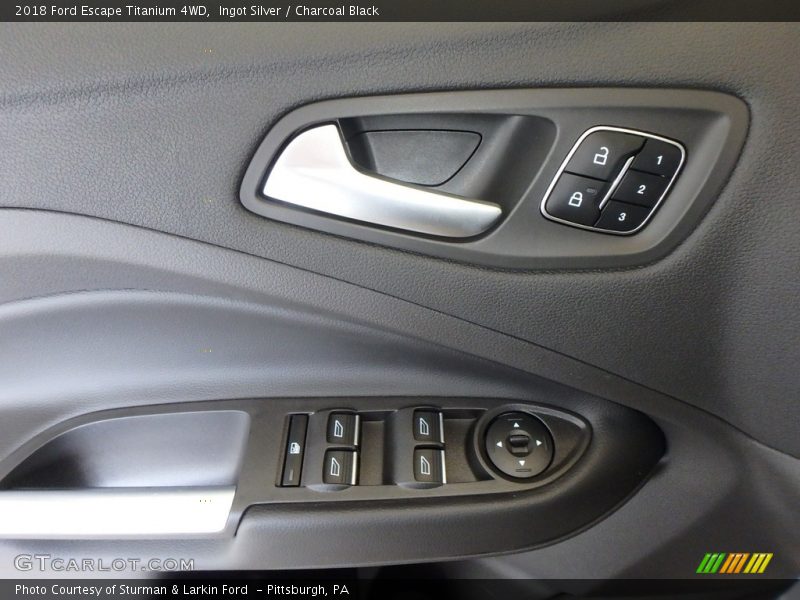 Ingot Silver / Charcoal Black 2018 Ford Escape Titanium 4WD