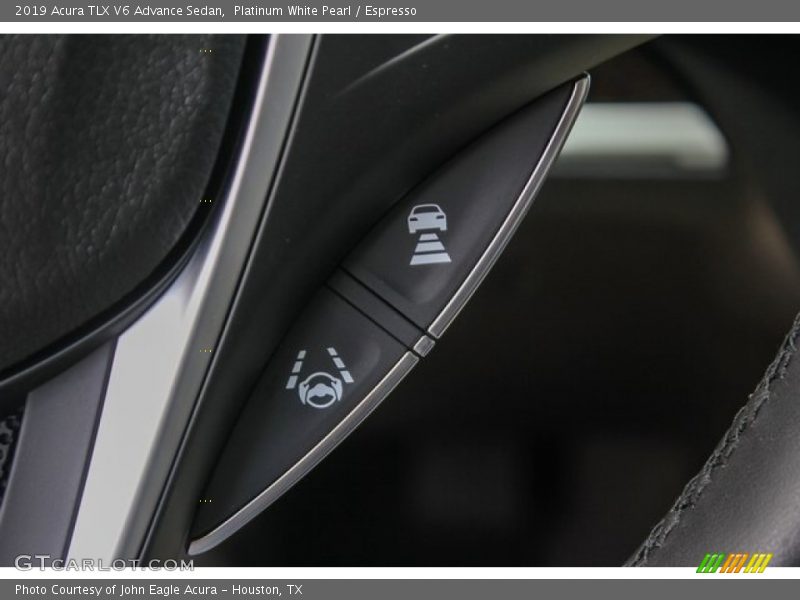 Platinum White Pearl / Espresso 2019 Acura TLX V6 Advance Sedan
