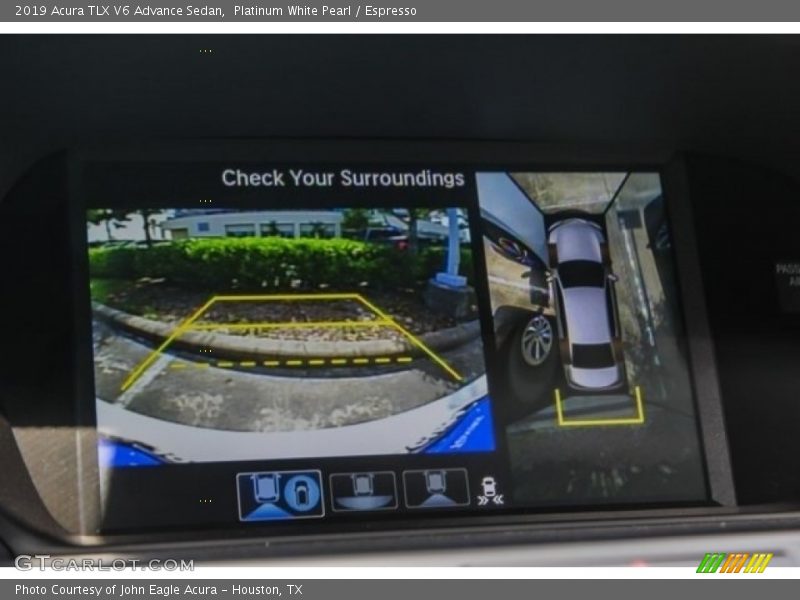 Platinum White Pearl / Espresso 2019 Acura TLX V6 Advance Sedan
