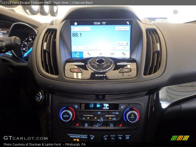 Ingot Silver / Charcoal Black 2018 Ford Escape Titanium 4WD