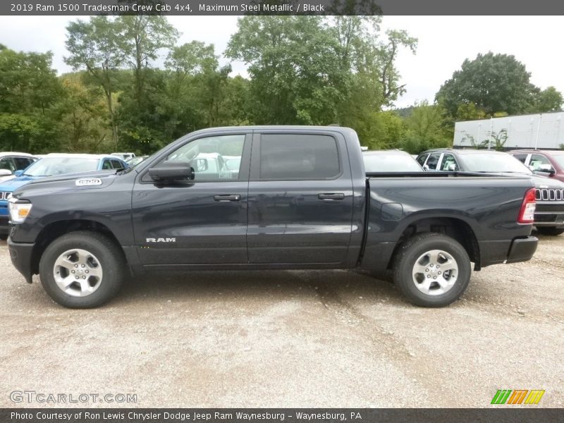 Maximum Steel Metallic / Black 2019 Ram 1500 Tradesman Crew Cab 4x4