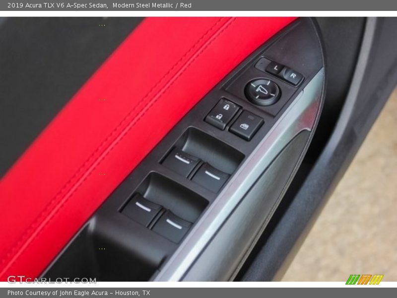 Modern Steel Metallic / Red 2019 Acura TLX V6 A-Spec Sedan