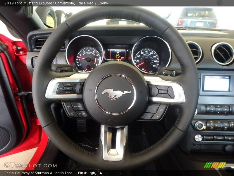 Race Red / Ebony 2019 Ford Mustang EcoBoost Convertible