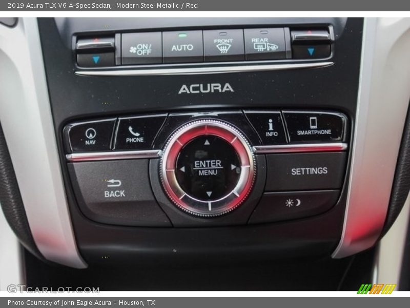 Modern Steel Metallic / Red 2019 Acura TLX V6 A-Spec Sedan