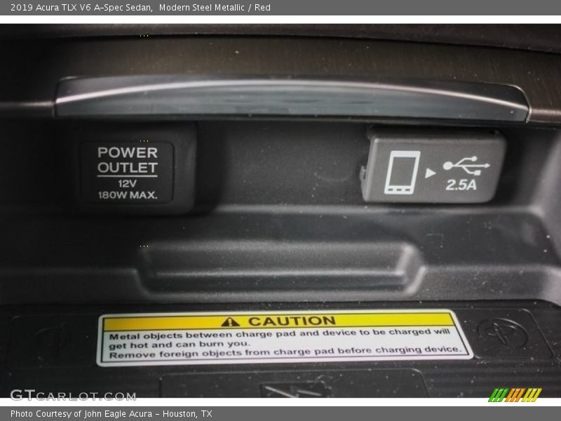 Modern Steel Metallic / Red 2019 Acura TLX V6 A-Spec Sedan