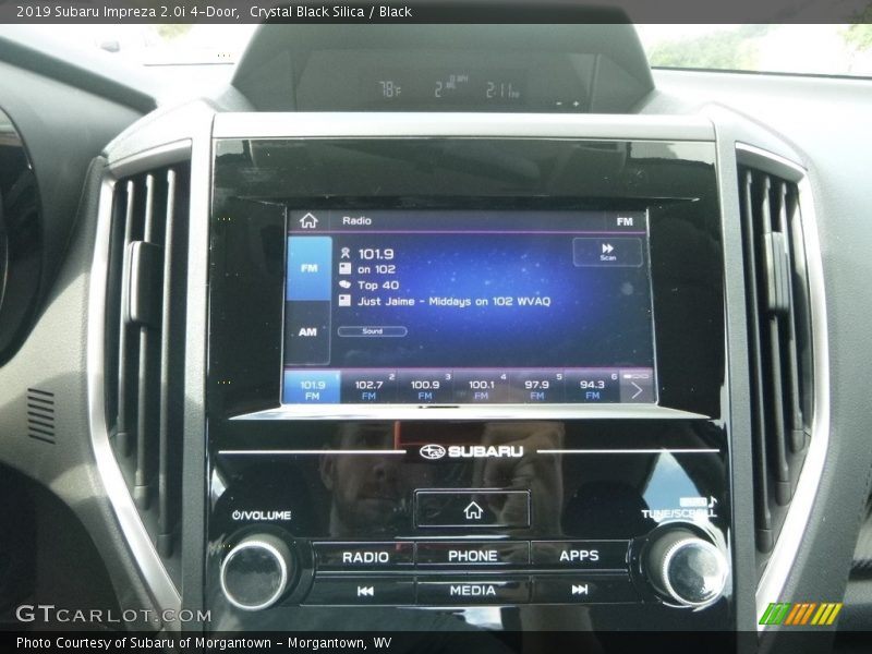 Crystal Black Silica / Black 2019 Subaru Impreza 2.0i 4-Door