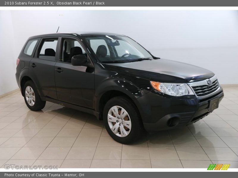 Obsidian Black Pearl / Black 2010 Subaru Forester 2.5 X