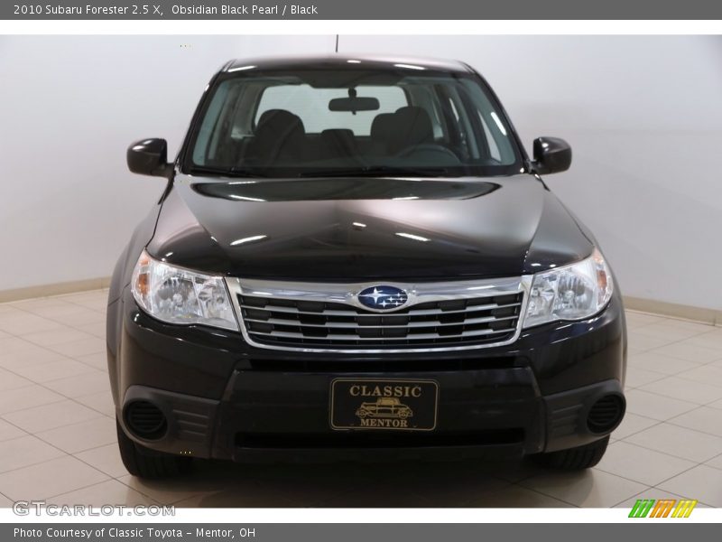 Obsidian Black Pearl / Black 2010 Subaru Forester 2.5 X