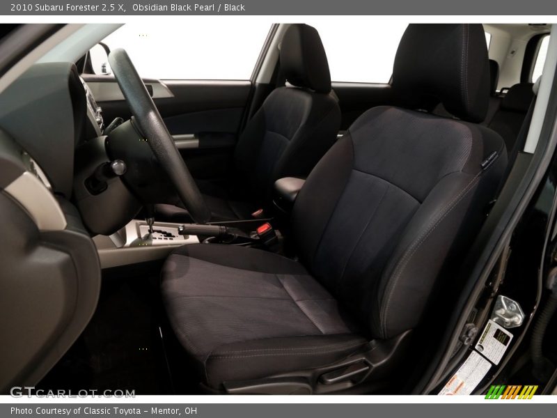 Obsidian Black Pearl / Black 2010 Subaru Forester 2.5 X