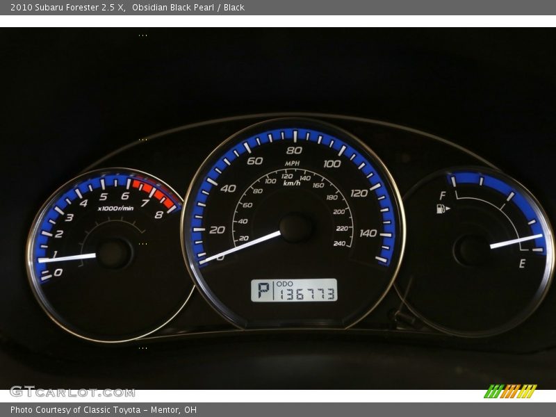 Obsidian Black Pearl / Black 2010 Subaru Forester 2.5 X