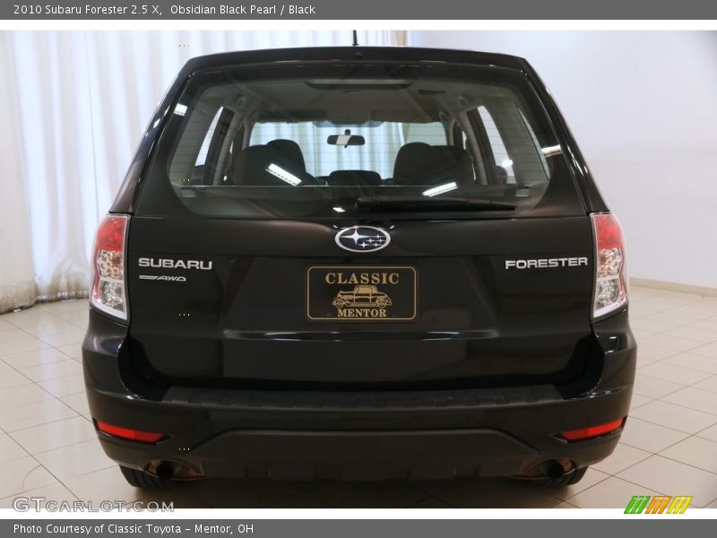 Obsidian Black Pearl / Black 2010 Subaru Forester 2.5 X