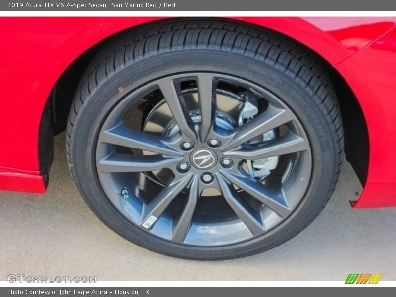 San Marino Red / Red 2019 Acura TLX V6 A-Spec Sedan