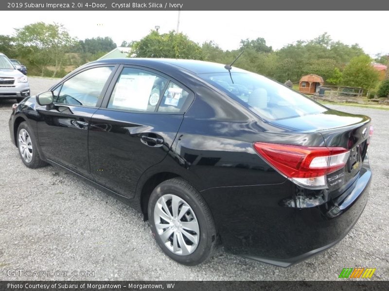 Crystal Black Silica / Ivory 2019 Subaru Impreza 2.0i 4-Door