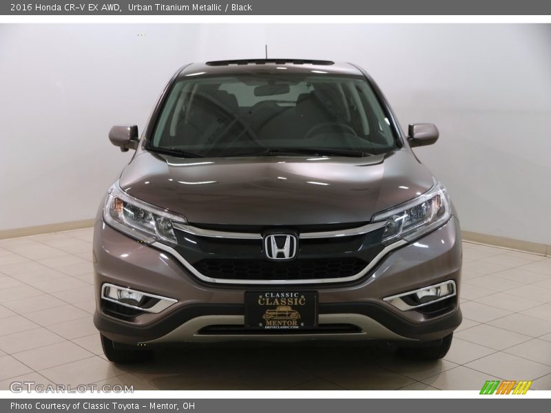 Urban Titanium Metallic / Black 2016 Honda CR-V EX AWD