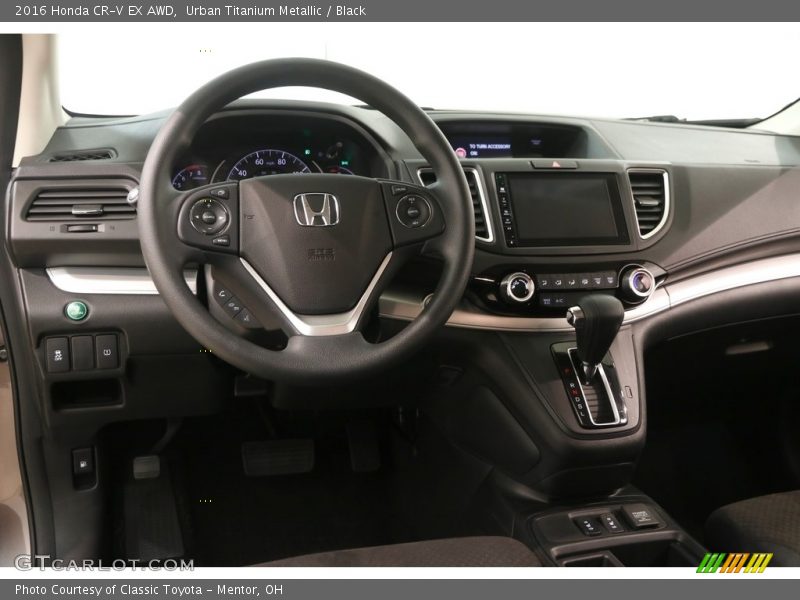 Urban Titanium Metallic / Black 2016 Honda CR-V EX AWD