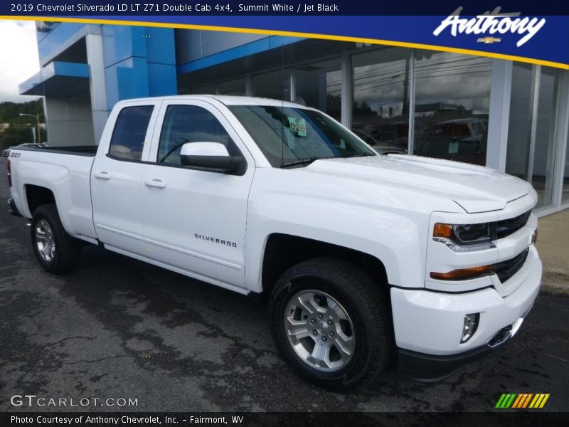 Summit White / Jet Black 2019 Chevrolet Silverado LD LT Z71 Double Cab 4x4