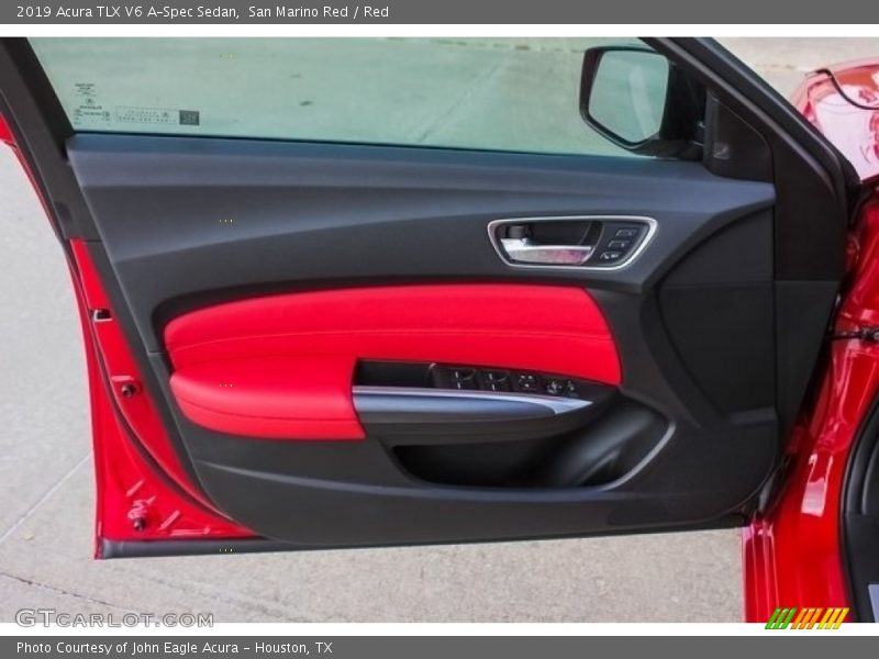 San Marino Red / Red 2019 Acura TLX V6 A-Spec Sedan