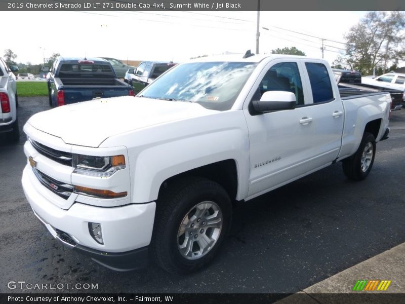 Summit White / Jet Black 2019 Chevrolet Silverado LD LT Z71 Double Cab 4x4