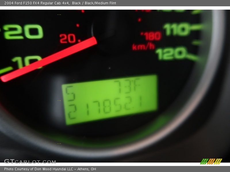 Black / Black/Medium Flint 2004 Ford F150 FX4 Regular Cab 4x4