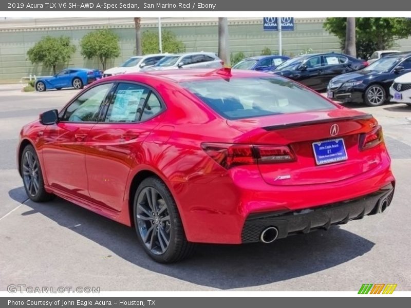 San Marino Red / Ebony 2019 Acura TLX V6 SH-AWD A-Spec Sedan