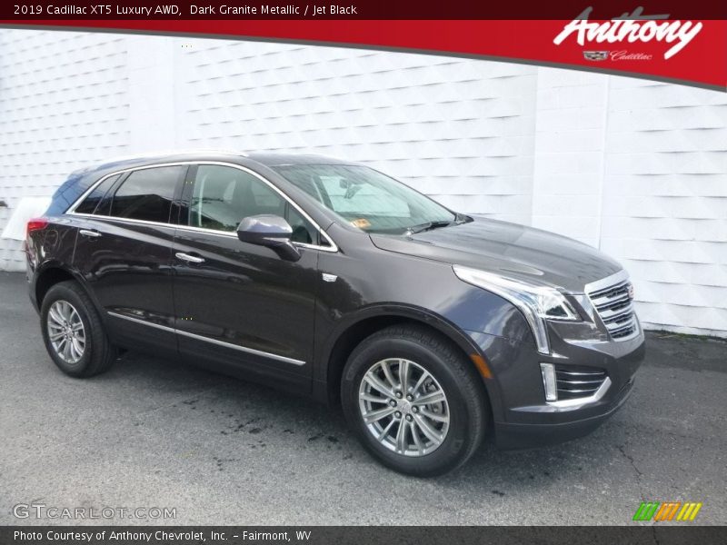 Dark Granite Metallic / Jet Black 2019 Cadillac XT5 Luxury AWD