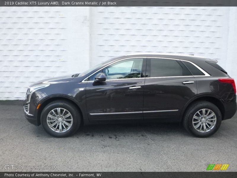 Dark Granite Metallic / Jet Black 2019 Cadillac XT5 Luxury AWD