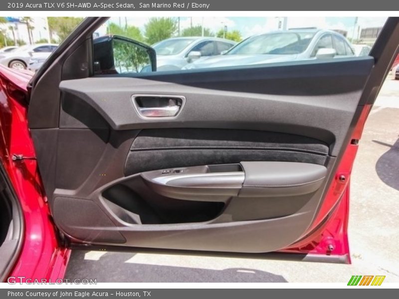 San Marino Red / Ebony 2019 Acura TLX V6 SH-AWD A-Spec Sedan
