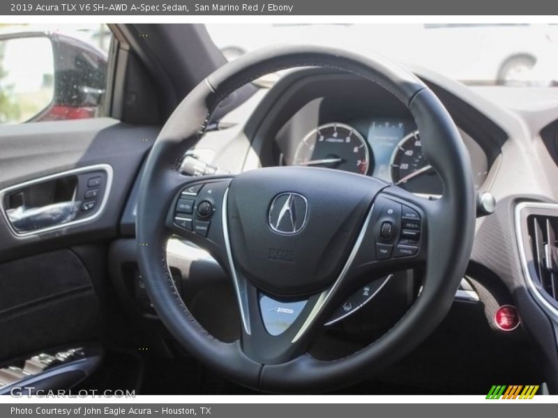 San Marino Red / Ebony 2019 Acura TLX V6 SH-AWD A-Spec Sedan