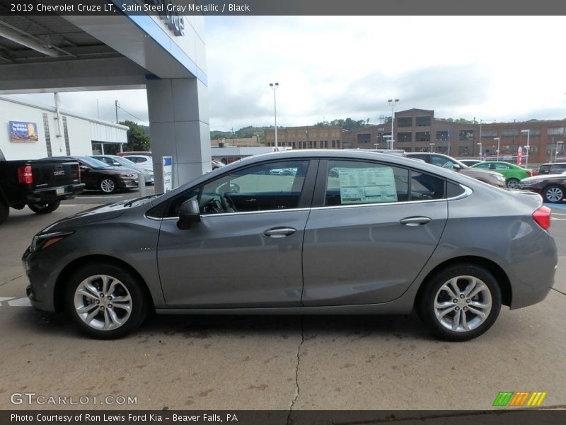 Satin Steel Gray Metallic / Black 2019 Chevrolet Cruze LT