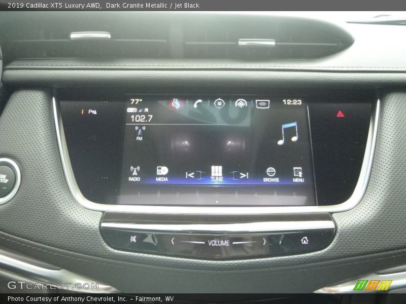 Dark Granite Metallic / Jet Black 2019 Cadillac XT5 Luxury AWD