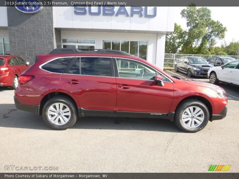 Crimson Red Pearl / Warm Ivory 2019 Subaru Outback 2.5i Premium