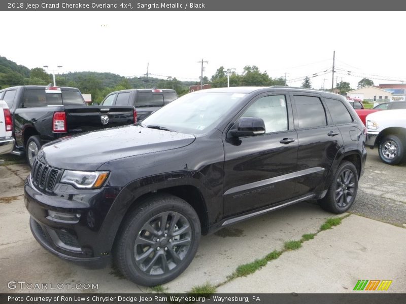 Sangria Metallic / Black 2018 Jeep Grand Cherokee Overland 4x4