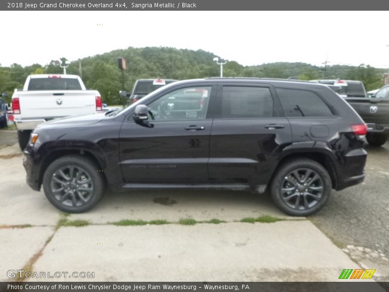 Sangria Metallic / Black 2018 Jeep Grand Cherokee Overland 4x4