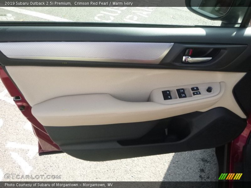 Crimson Red Pearl / Warm Ivory 2019 Subaru Outback 2.5i Premium
