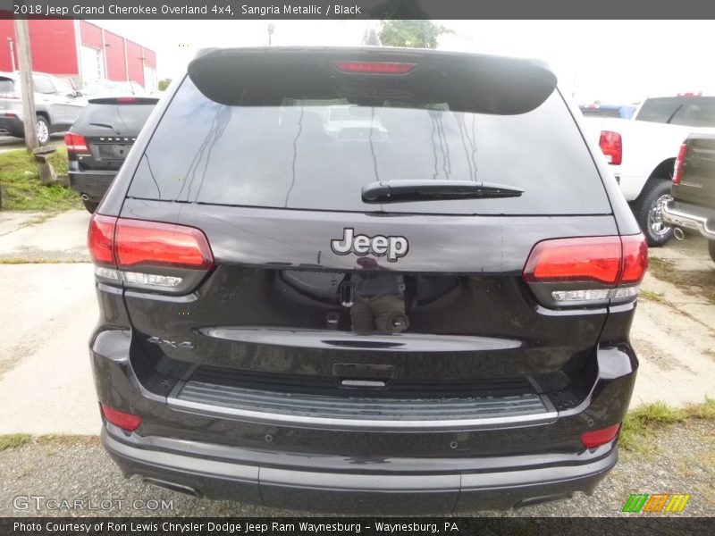 Sangria Metallic / Black 2018 Jeep Grand Cherokee Overland 4x4