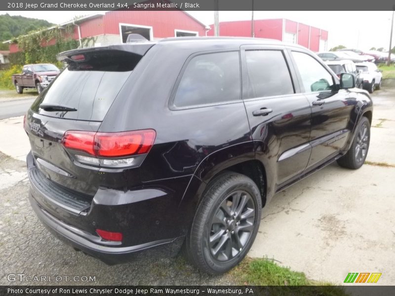 Sangria Metallic / Black 2018 Jeep Grand Cherokee Overland 4x4