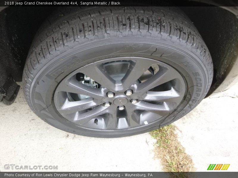 Sangria Metallic / Black 2018 Jeep Grand Cherokee Overland 4x4