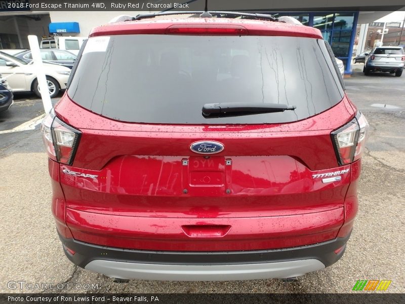 Ruby Red / Charcoal Black 2018 Ford Escape Titanium 4WD