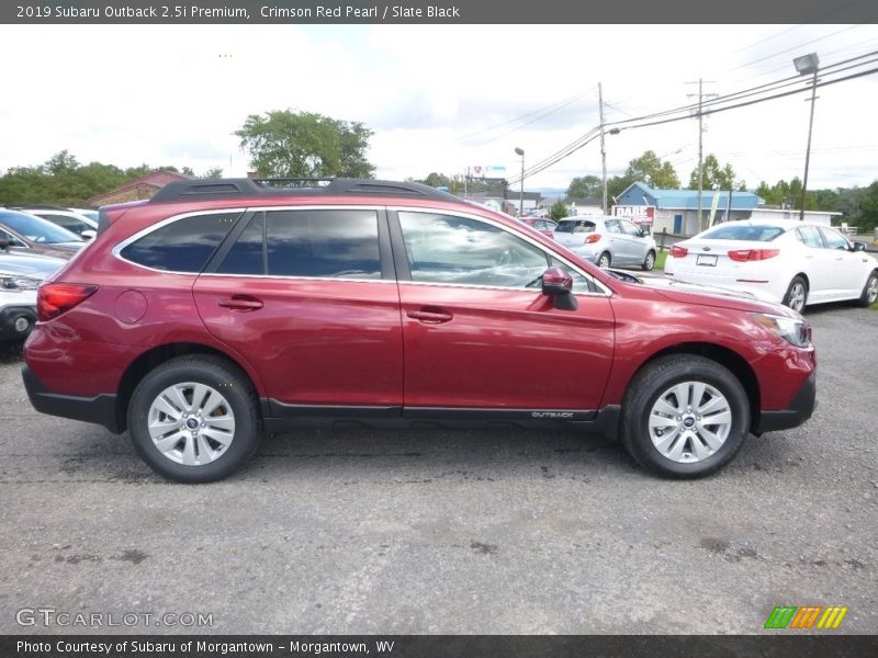Crimson Red Pearl / Slate Black 2019 Subaru Outback 2.5i Premium