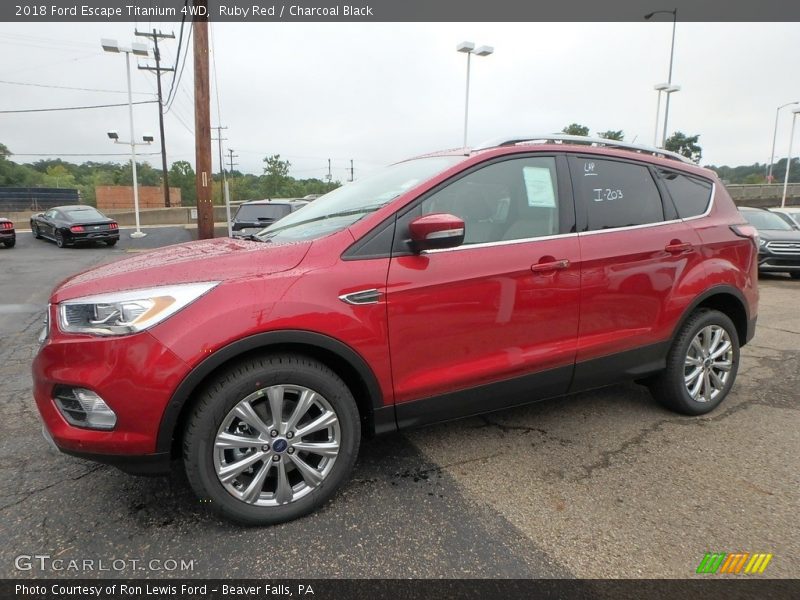 Ruby Red / Charcoal Black 2018 Ford Escape Titanium 4WD
