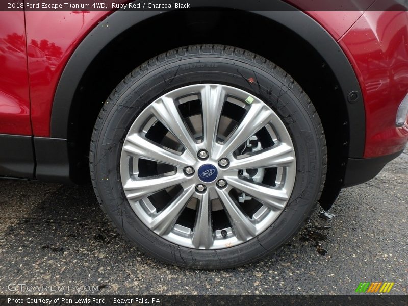 Ruby Red / Charcoal Black 2018 Ford Escape Titanium 4WD